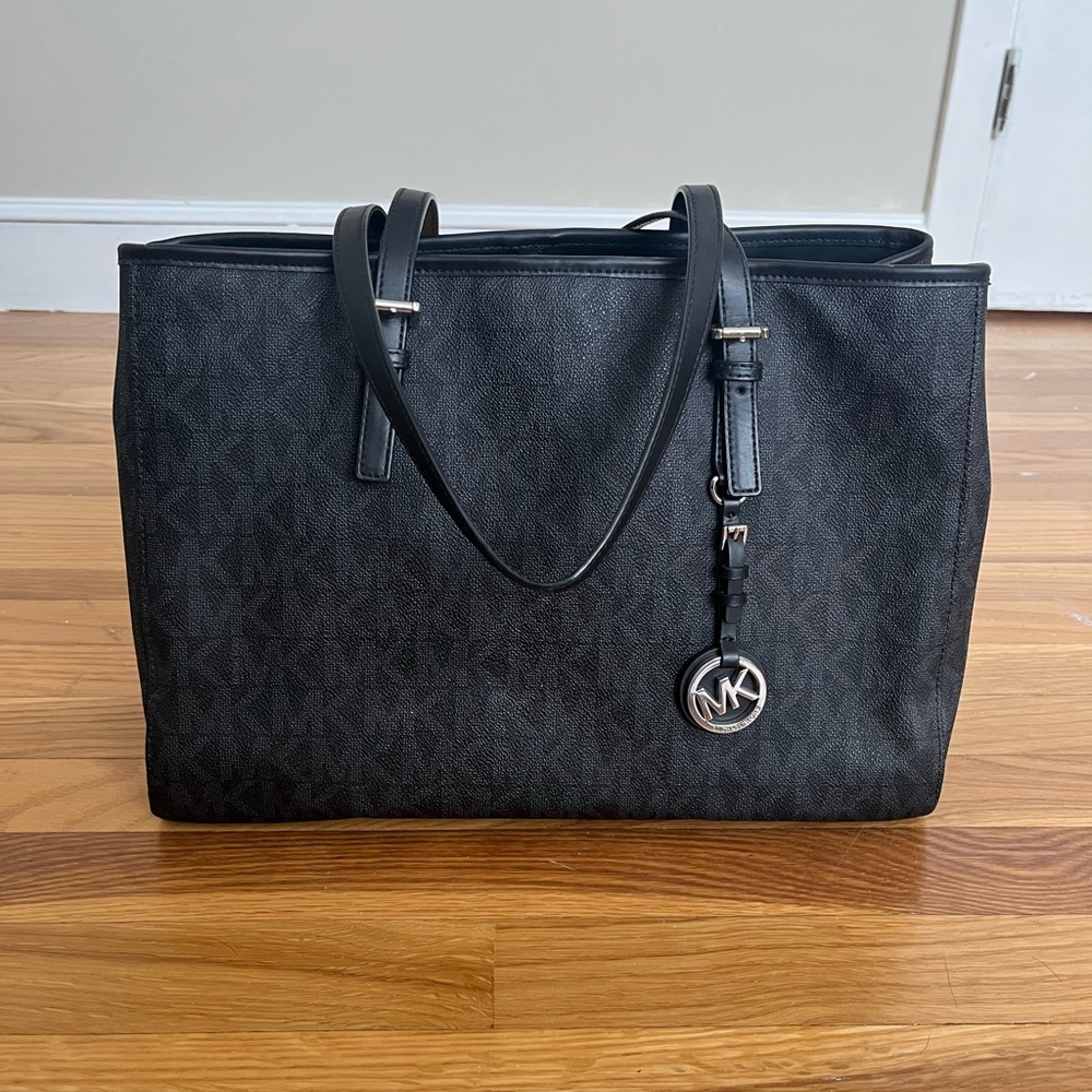 Black Michael Kors Oversized Tote Bag